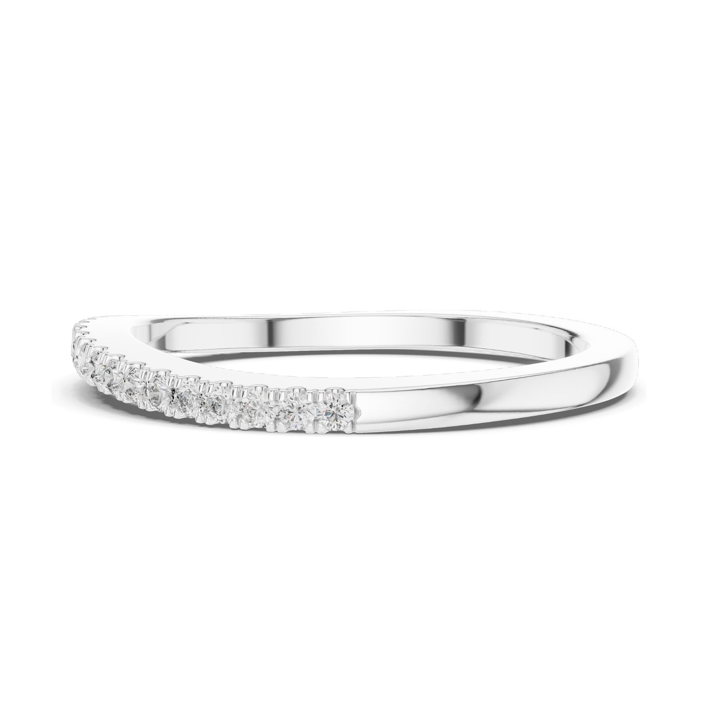0.216 CT Round Brilliant Cut Lab Diamond Eternity Ring for Women | VVS-VS EF Clarity | 18KT, 14KT, 10KT Gold & 925 Silver | Rose, Yellow, White Gold & Moissanite Options