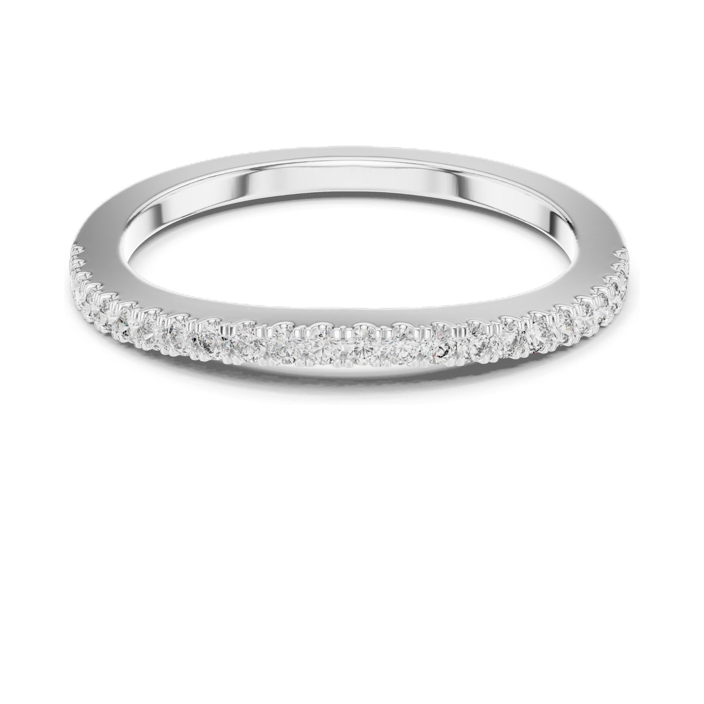 0.216 CT Round Brilliant Cut Lab Diamond Eternity Ring for Women | VVS-VS EF Clarity | 18KT, 14KT, 10KT Gold & 925 Silver | Rose, Yellow, White Gold & Moissanite Options