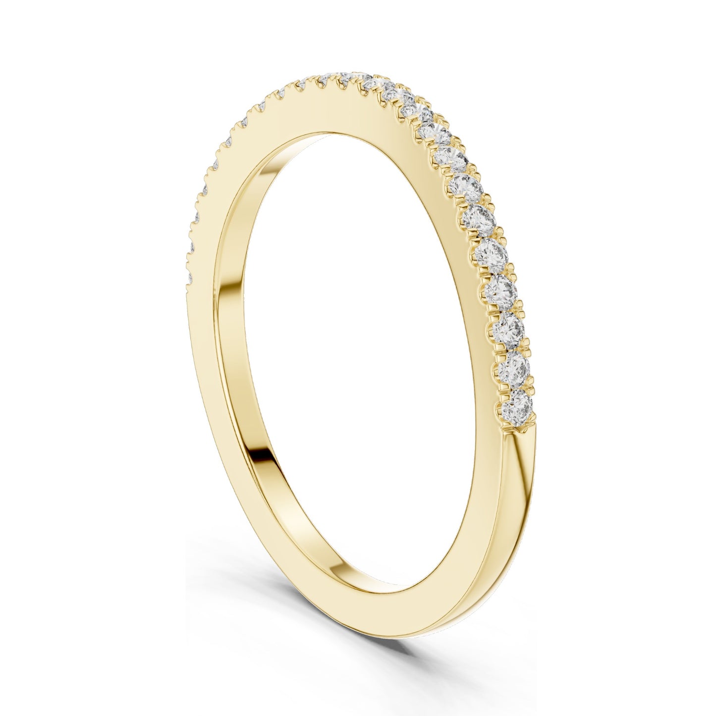 0.216 CT Round Brilliant Cut Lab Diamond Eternity Ring for Women | VVS-VS EF Clarity | 18KT, 14KT, 10KT Gold & 925 Silver | Rose, Yellow, White Gold & Moissanite Options