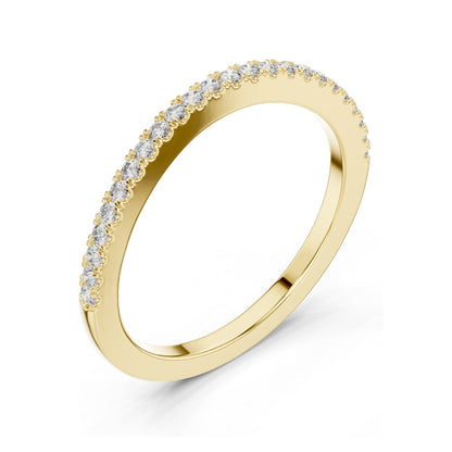 0.216 CT Round Brilliant Cut Lab Diamond Eternity Ring for Women | VVS-VS EF Clarity | 18KT, 14KT, 10KT Gold & 925 Silver | Rose, Yellow, White Gold & Moissanite Options
