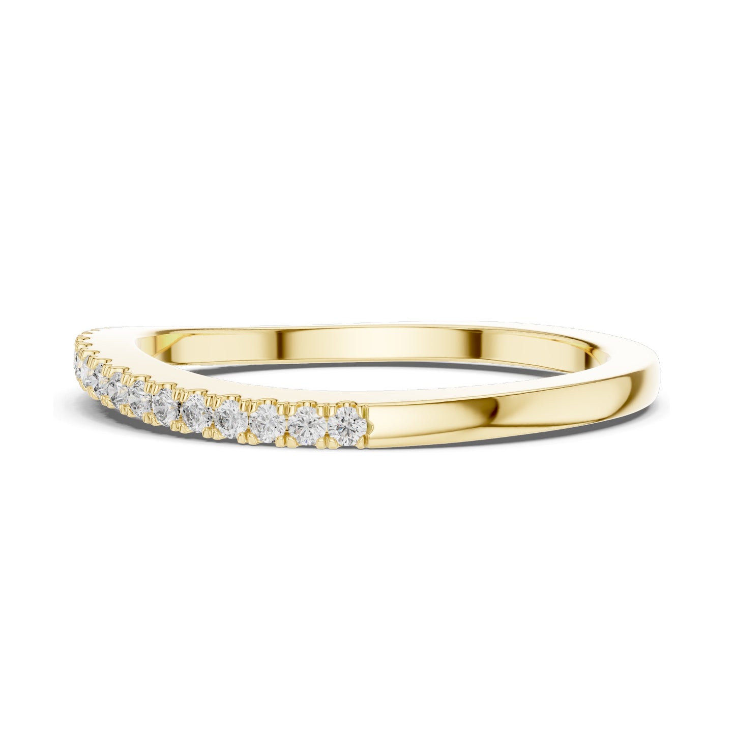 0.216 CT Round Brilliant Cut Lab Diamond Eternity Ring for Women | VVS-VS EF Clarity | 18KT, 14KT, 10KT Gold & 925 Silver | Rose, Yellow, White Gold & Moissanite Options
