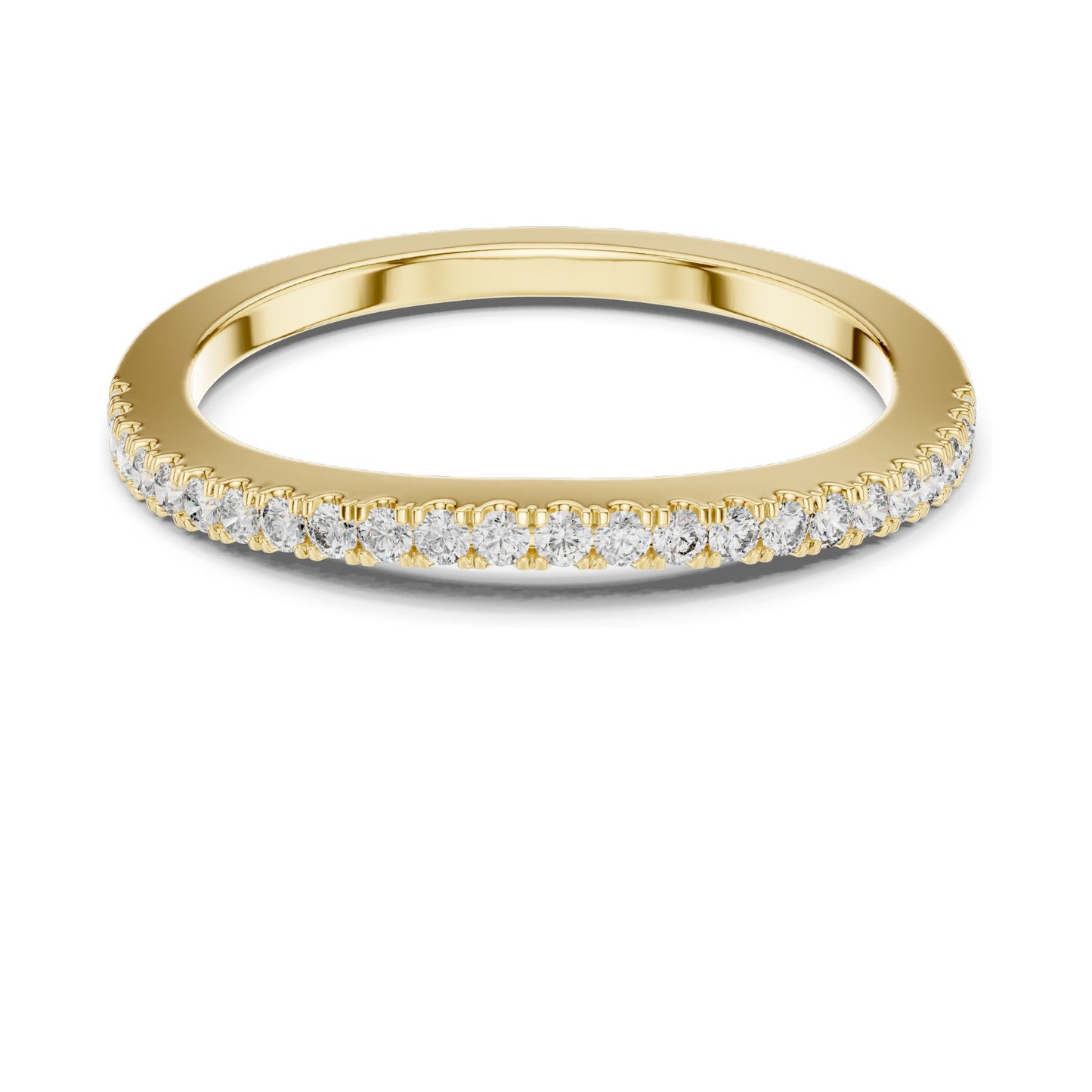 0.216 CT Round Brilliant Cut Lab Diamond Eternity Ring for Women | VVS-VS EF Clarity | 18KT, 14KT, 10KT Gold & 925 Silver | Rose, Yellow, White Gold & Moissanite Options