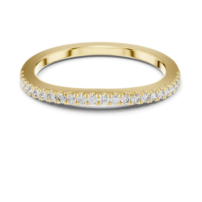 0.216 CT Round Brilliant Cut Lab Diamond Eternity Ring for Women | VVS-VS EF Clarity | 18KT, 14KT, 10KT Gold & 925 Silver | Rose, Yellow, White Gold & Moissanite Options