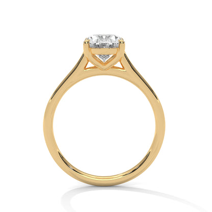 Oval Lab Diamond Solitaire Engagement Ring – 2ct VVS Clarity – Solid Gold in Rose, Yellow or White – Classic Oval Cut Lab Grown Diamond Ring