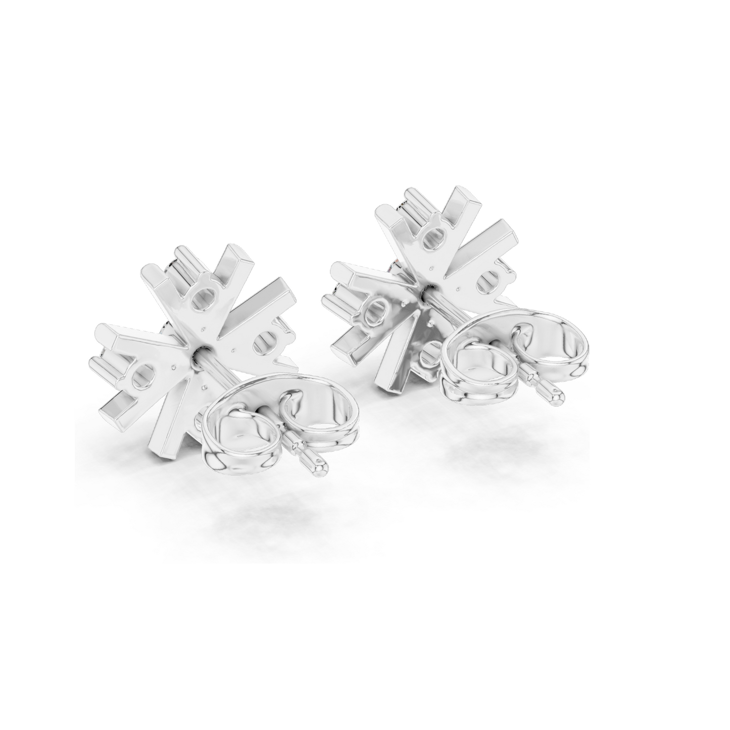 0.32 CT Lab Diamond Starburst Stud Earrings for Women | Round Cut VVS-VS EF Clarity | 18KT, 14KT, 10KT Gold & 925 Silver | Rose, Yellow, White Gold & Moissanite Options