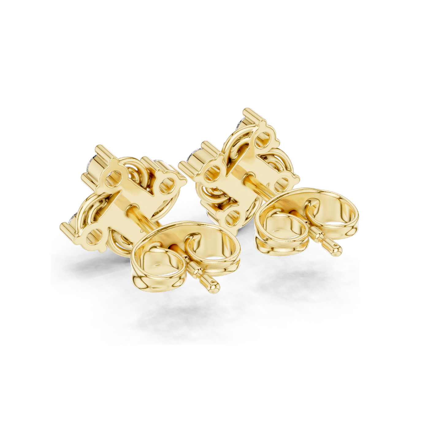 0.33 CT Lab Diamond Floral Cluster Earrings | VVS-VS EF CVD Diamonds | 18KT, 14KT, 10KT Gold & 925 Silver | Rose, Yellow, White Gold | Moissanite Option