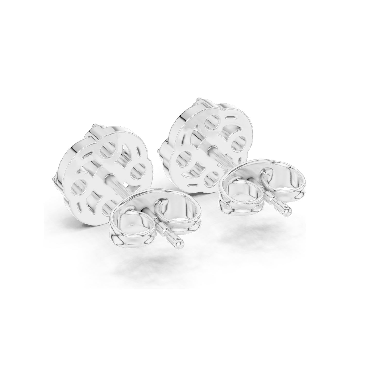 0.24 CT Lab Grown Diamond Floral Cluster Earrings | VVS-VS EF Round Cut | 18KT, 14KT, 10KT Gold & 925 Silver | White, Yellow, Rose Gold & Moissanite Options