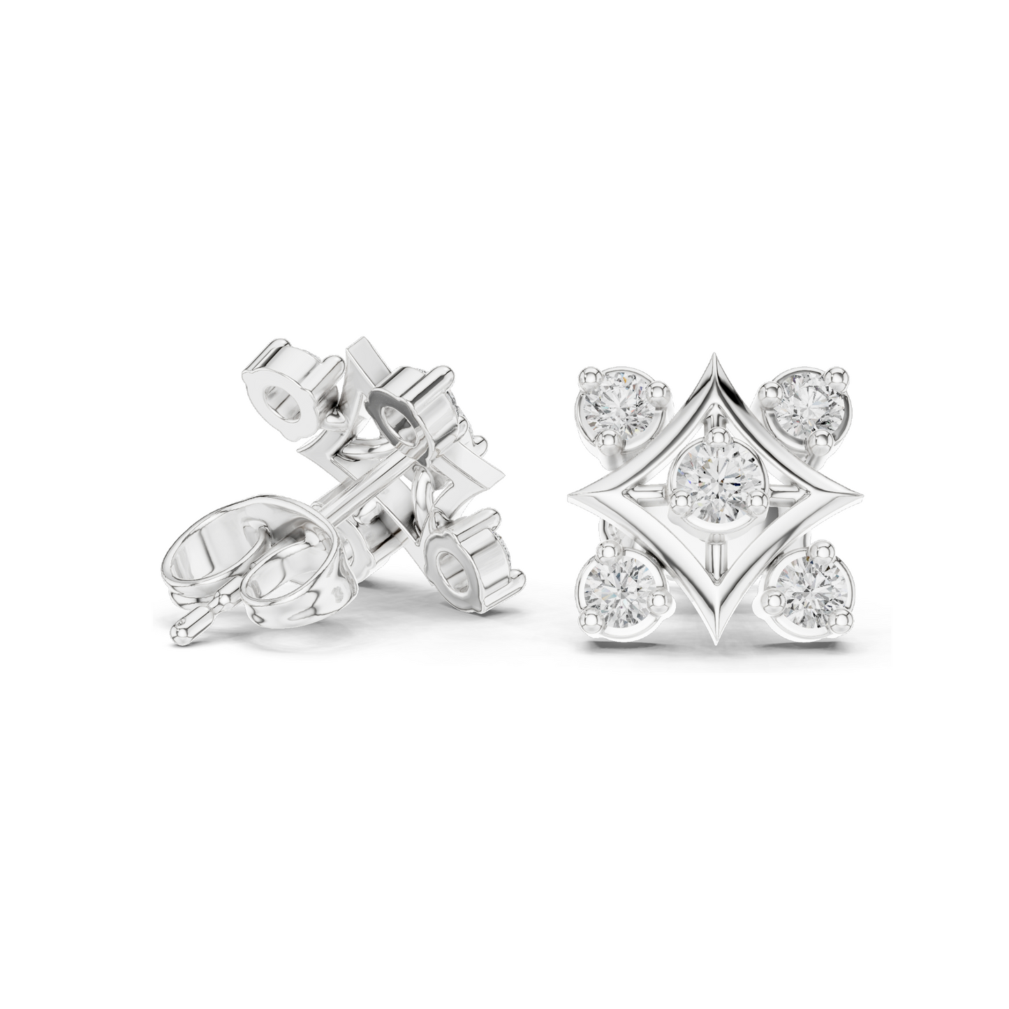0.33 CT Round Brilliant Lab Diamond Stud Earrings | VVS–VS EF CVD | 18KT, 14KT, 10KT Gold & 925 Silver | White, Yellow, Rose Gold & Moissanite Options