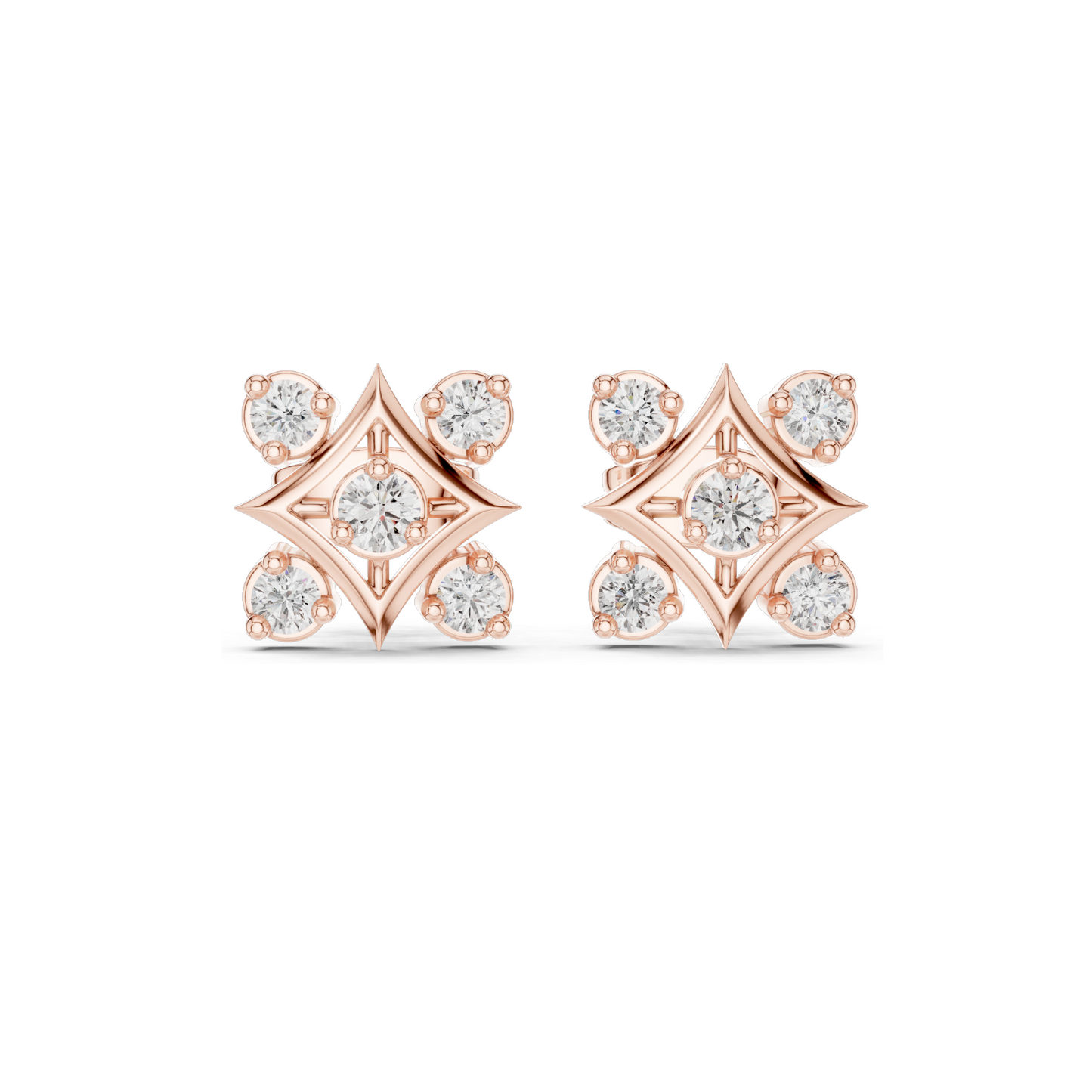 0.33 CT Round Brilliant Lab Diamond Stud Earrings | VVS–VS EF CVD | 18KT, 14KT, 10KT Gold & 925 Silver | White, Yellow, Rose Gold & Moissanite Options