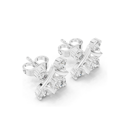 0.33 CT Round Brilliant Lab Diamond Stud Earrings | VVS–VS EF CVD | 18KT, 14KT, 10KT Gold & 925 Silver | White, Yellow, Rose Gold & Moissanite Options