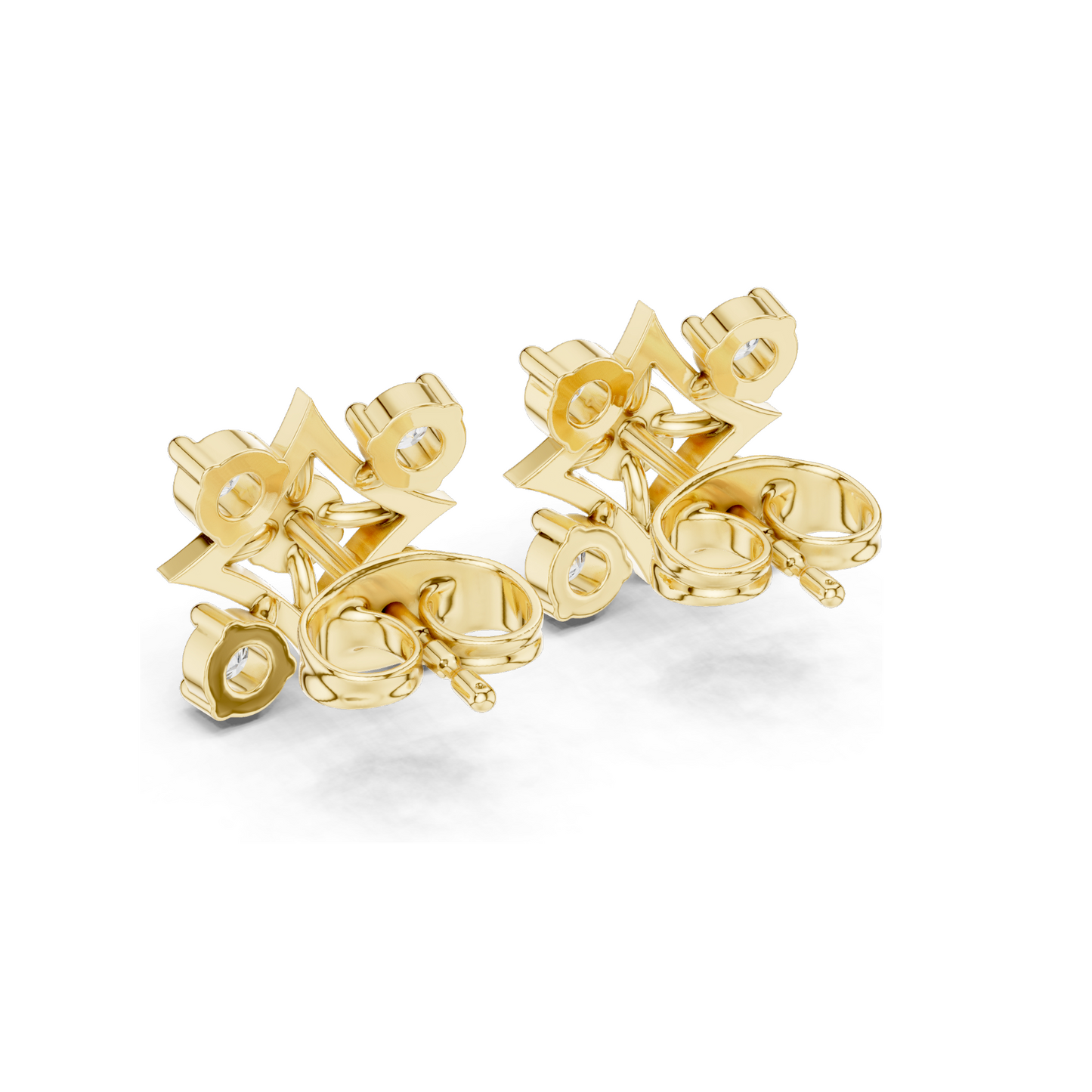 0.33 CT Round Brilliant Lab Diamond Stud Earrings | VVS–VS EF CVD | 18KT, 14KT, 10KT Gold & 925 Silver | White, Yellow, Rose Gold & Moissanite Options