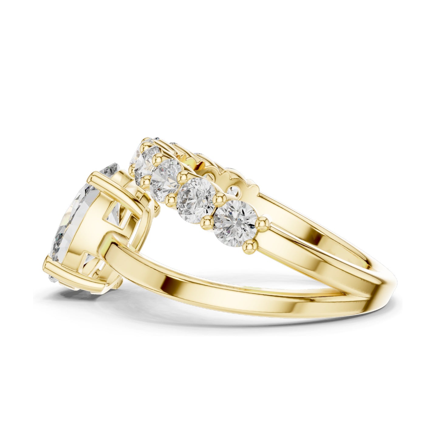 0.99 CT Oval Lab Diamond Ring for Women | VVS-VS EF Clarity | 18KT, 14KT, 10KT Gold & 925 Silver | Rose, Yellow, White Gold & Moissanite Options