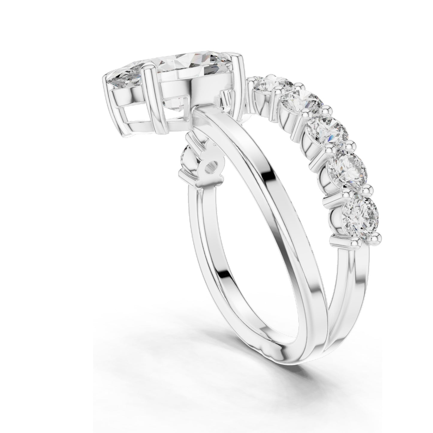 0.99 CT Oval Lab Diamond Ring for Women | VVS-VS EF Clarity | 18KT, 14KT, 10KT Gold & 925 Silver | Rose, Yellow, White Gold & Moissanite Options