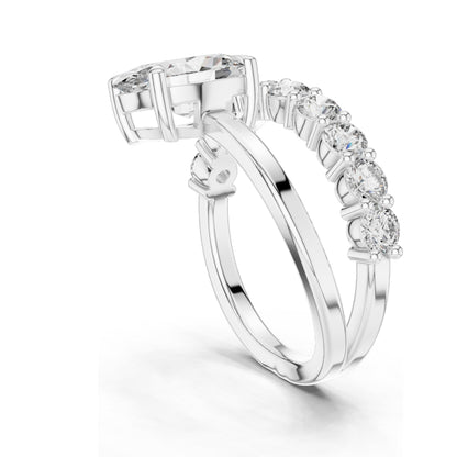 0.99 CT Oval Lab Diamond Ring for Women | VVS-VS EF Clarity | 18KT, 14KT, 10KT Gold & 925 Silver | Rose, Yellow, White Gold & Moissanite Options