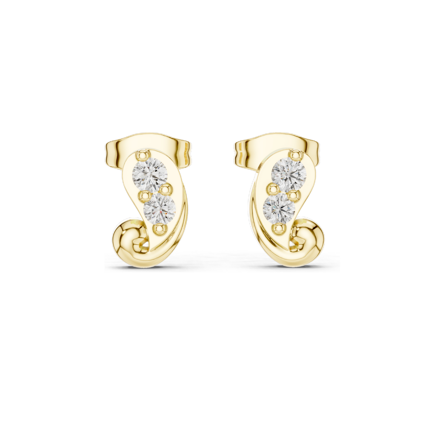 0.23 CT Lab Diamond Designer Earrings for Women | VVS-VS EF Clarity | 18KT, 14KT, 10KT Gold & 925 Silver | Rose, Yellow, White Gold & Moissanite Options