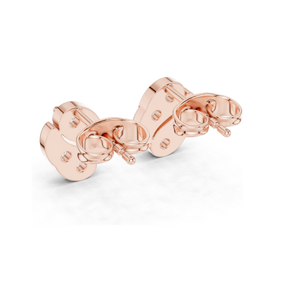 0.32 CT Lab Diamond Designer Stud Earrings | VVS–VS EF Clarity | 18KT, 14KT, 10KT Gold & 925 Silver | Rose, Yellow, White Gold & Moissanite Options