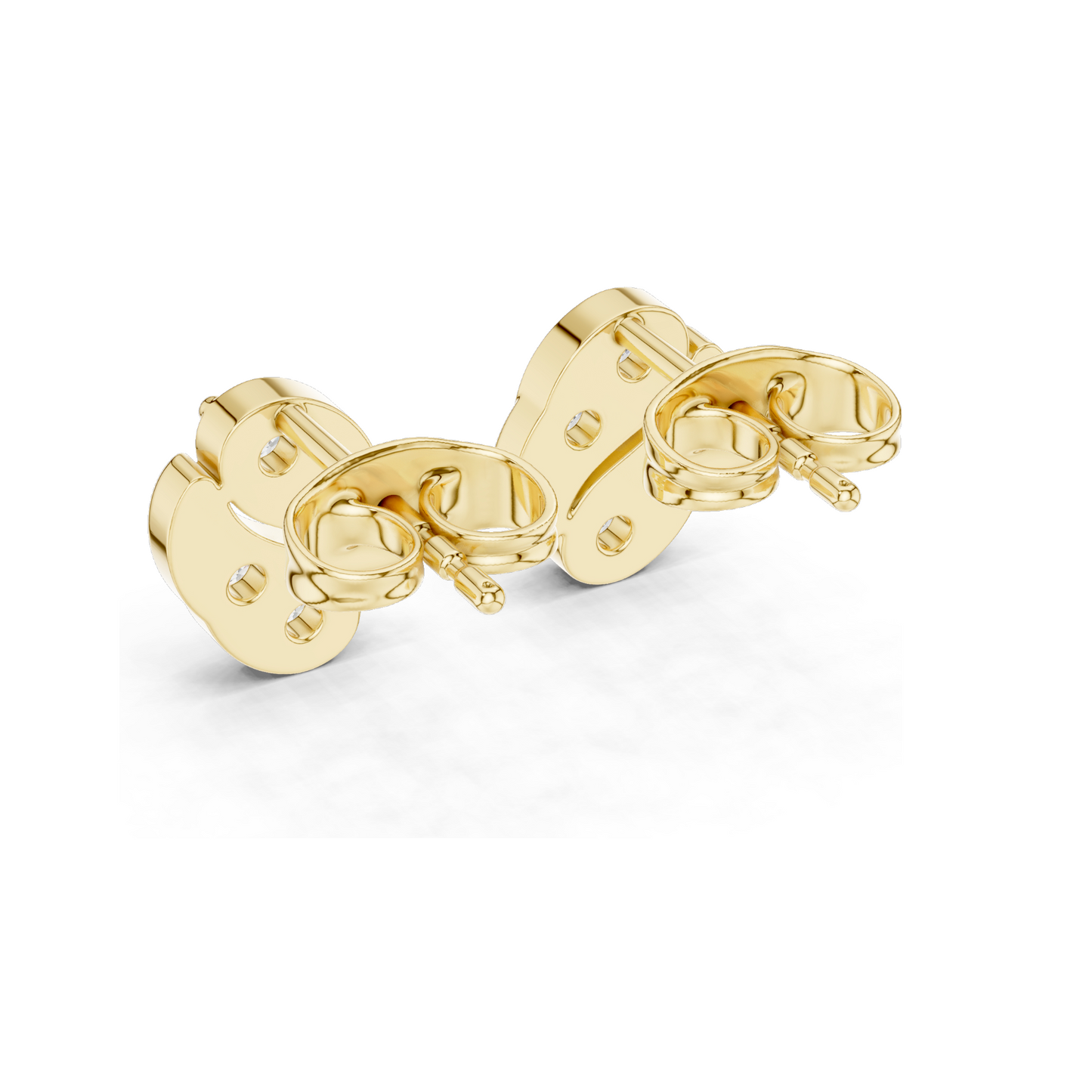 0.32 CT Lab Diamond Designer Stud Earrings | VVS–VS EF Clarity | 18KT, 14KT, 10KT Gold & 925 Silver | Rose, Yellow, White Gold & Moissanite Options