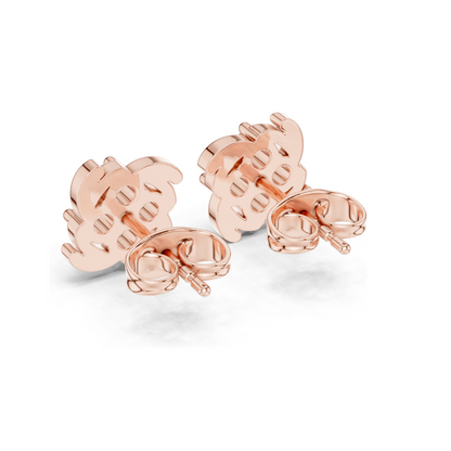 0.36 CT Lab Diamond Cluster Swirl Stud Earrings | VVS-VS EF Clarity | 18KT, 14KT, 10KT Gold & 925 Silver | Rose, Yellow, White Gold | Floral Design | Moissanite Option