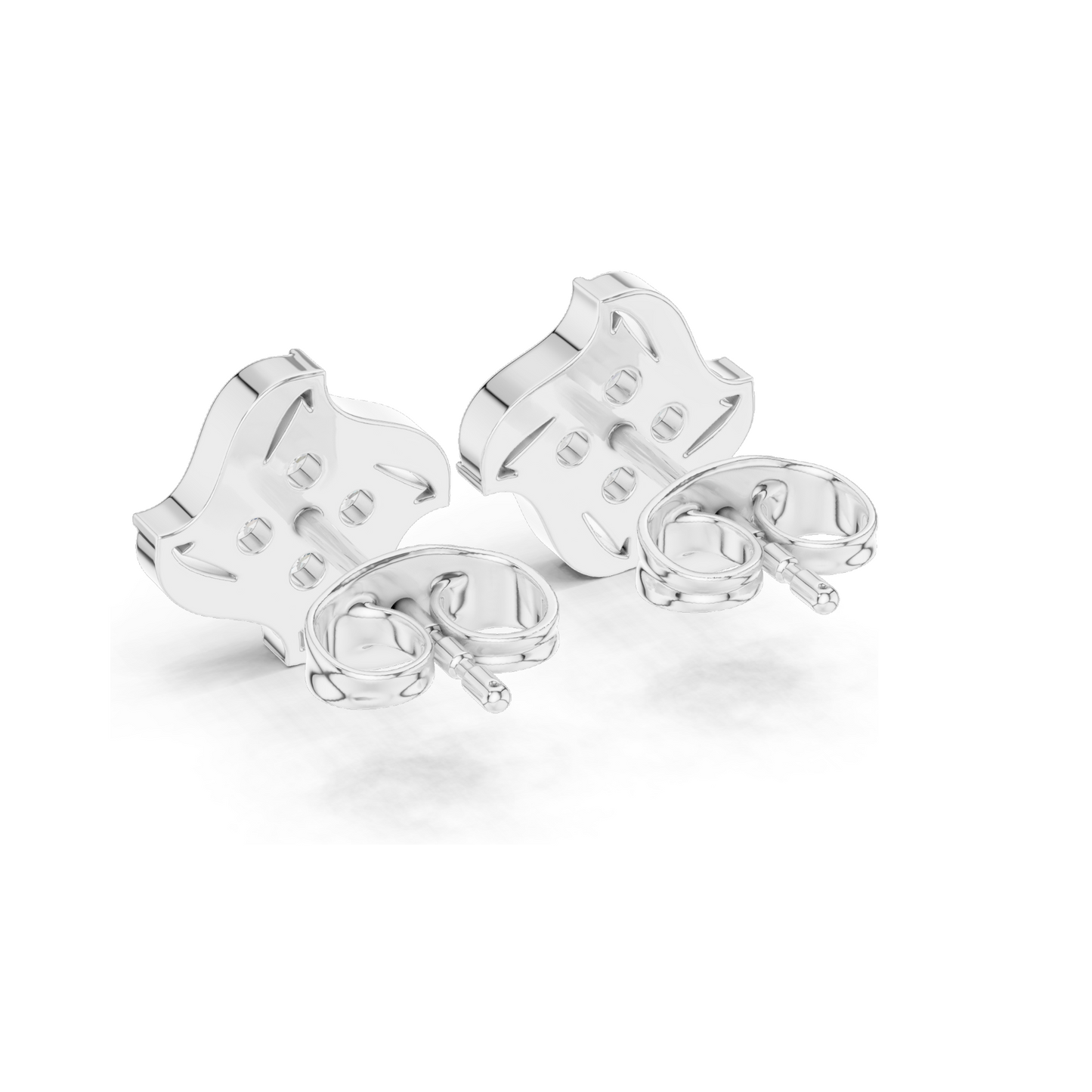 3.51 CT Lab Diamond Star Cluster Stud Earrings | VVS-VS EF Clarity | 18KT, 14KT, 10KT Gold & 925 Silver | Rose, Yellow, White Gold & Moissanite Options