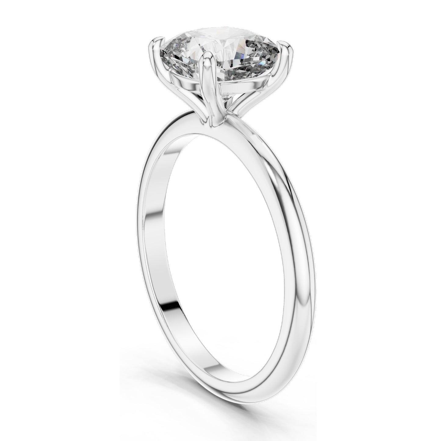 2 CT Cushion Cut Lab Diamond Engagement Ring for Women | VVS-VS EF Clarity | 18KT, 14KT, 10KT Gold & 925 Silver | Rose, Yellow, White Gold & Moissanite Options