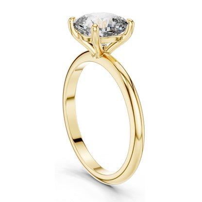 2 CT Cushion Cut Lab Diamond Engagement Ring for Women | VVS-VS EF Clarity | 18KT, 14KT, 10KT Gold & 925 Silver | Rose, Yellow, White Gold & Moissanite Options