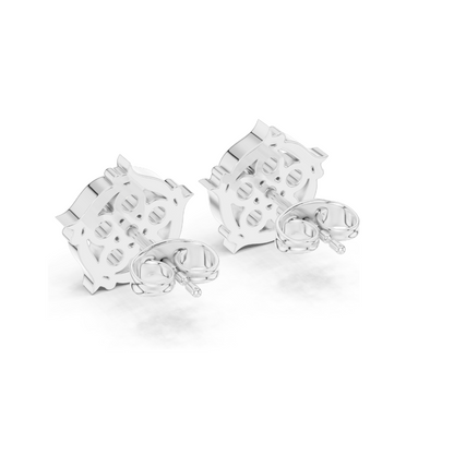 0.35 CT Lab Diamond Floral Stud Earrings for Women | VVS–VS EF Clarity | 18KT, 14KT, 10KT Gold & 925 Silver | White, Yellow, Rose Gold | Moissanite Option Available