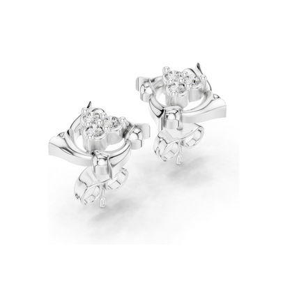 Lab Diamond Stud Earrings | 0.21 CT Total Weight | 18KT, 14KT, 10KT Gold & 925 Silver | Moissanite & Lab Diamond Options | Rose, Yellow, White Gold