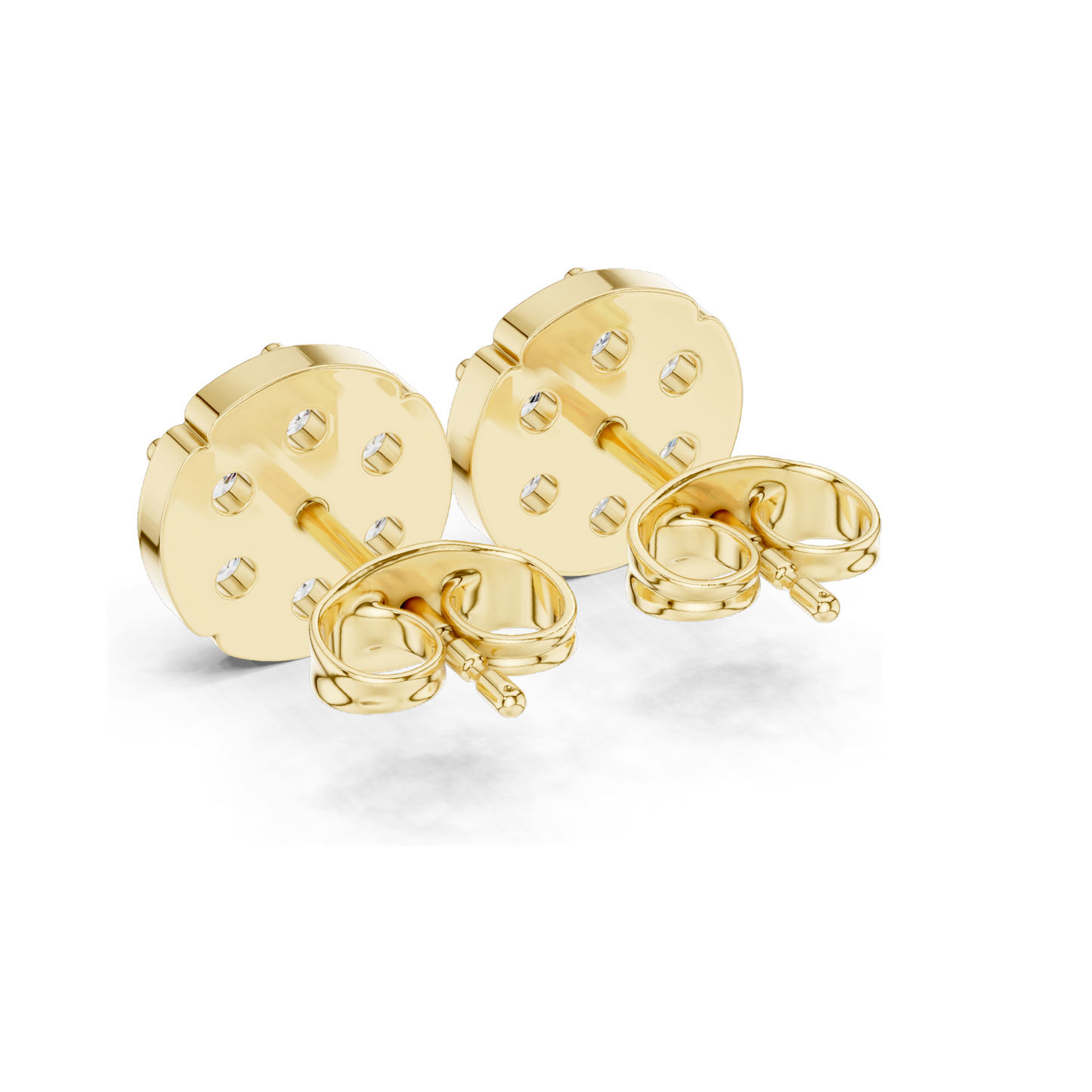 Diamond Cluster Earrings | 0.73 CT Lab-Grown Diamonds in 18KT, 14KT, 10KT Gold & 925 Silver | Rose, Yellow, White Gold & Moissanite Options