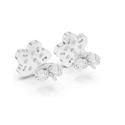 0.49 CT Lab Diamond Flower Stud Earrings for Women | VVS-VS Clarity | 18KT, 14KT, 10KT Gold & 925 Silver | Rose, Yellow, White Gold & Moissanite Options