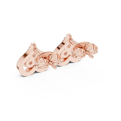 Lab Diamond Heart Shape Earrings | 0.24 CT | 18KT, 14KT, 10KT Gold & 925 Silver | Rose, Yellow, White Gold | VVS-VS Clarity, Moissanite Option