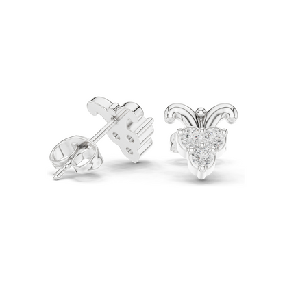 0.3 CT Lab Diamond Heart-Shaped Earrings for Women | VVS-VS EF Clarity | 18KT, 14KT, 10KT Gold & 925 Silver | Rose, Yellow, White Gold & Moissanite Options