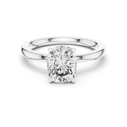 2.07 CT Oval Cut Lab Diamond Engagement Ring for Women | VVS-VS EF Clarity | 18KT, 14KT, 10KT Gold & 925 Silver | Rose, Yellow, White Gold & Moissanite Options