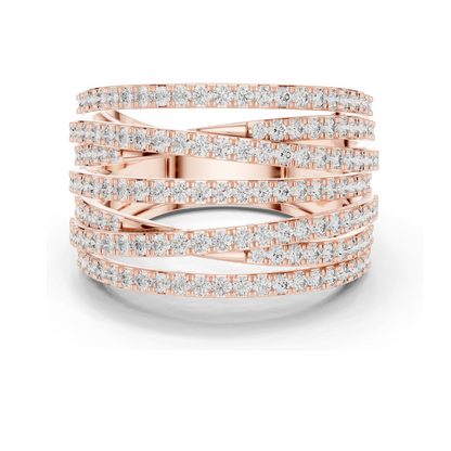 1.152 CT Lab Diamond Ring for Women | VVS-VS EF Clarity | 18KT, 14KT, 10KT Gold & 925 Silver | Rose, Yellow, White Gold & Moissanite Options