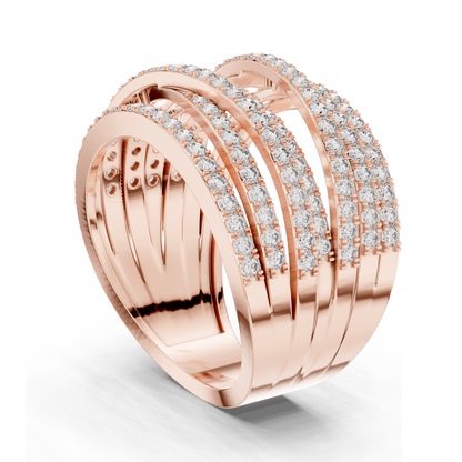 1.152 CT Lab Diamond Ring for Women | VVS-VS EF Clarity | 18KT, 14KT, 10KT Gold & 925 Silver | Rose, Yellow, White Gold & Moissanite Options