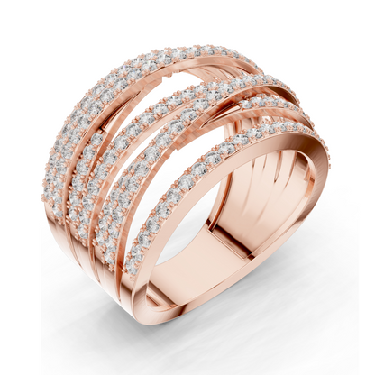 1.152 CT Lab Diamond Ring for Women | VVS-VS EF Clarity | 18KT, 14KT, 10KT Gold & 925 Silver | Rose, Yellow, White Gold & Moissanite Options
