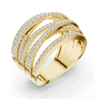 1.152 CT Lab Diamond Ring for Women | VVS-VS EF Clarity | 18KT, 14KT, 10KT Gold & 925 Silver | Rose, Yellow, White Gold & Moissanite Options