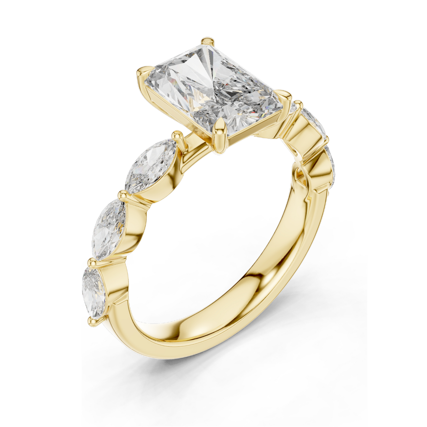 2.6 CT Lab Diamond Ladies Ring | VVS-VS EF Clarity | 18KT, 14KT, 10KT Gold & 925 Silver | Rose, Yellow, White Gold & Moissanite Options