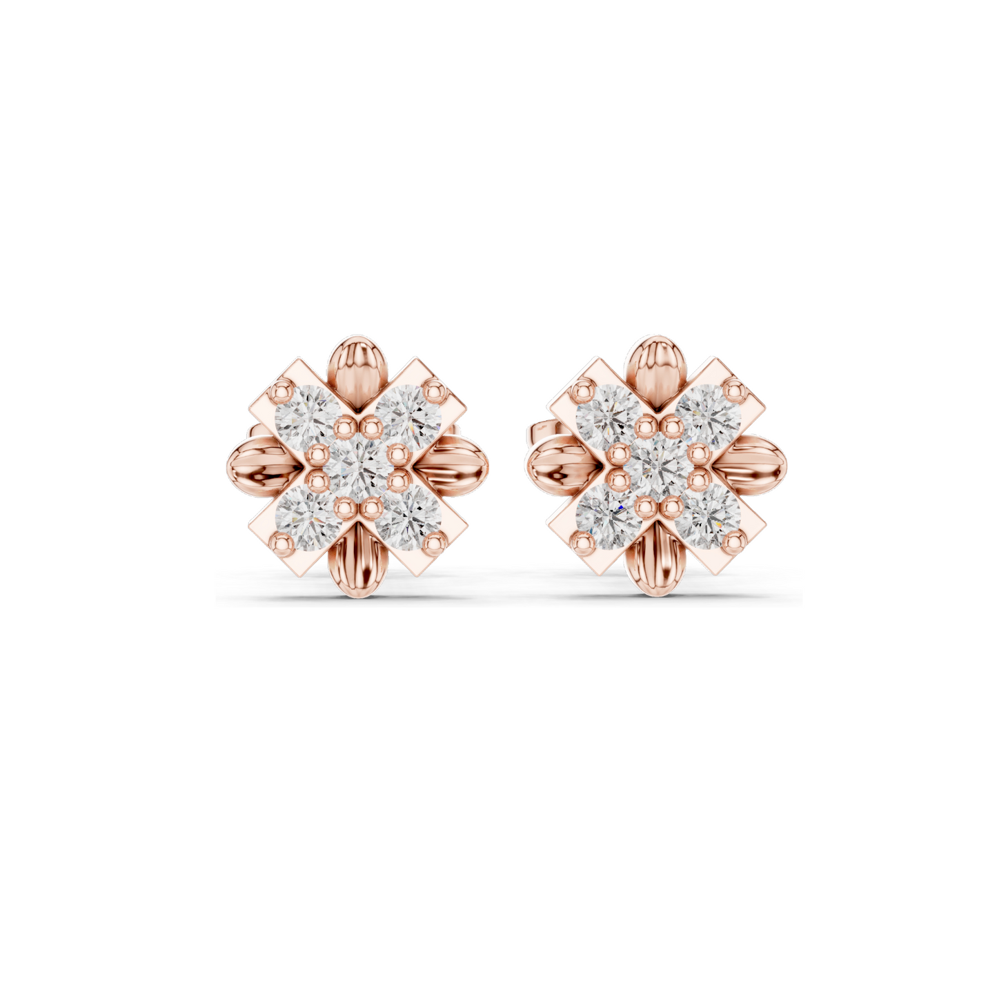 3.1g Lab Diamond Earrings – 0.31ct VVS-VS Clarity | 18KT, 14KT, 10KT Gold & 925 Silver | Moissanite & Rose, Yellow, White Gold Options | Sustainable & Elegant