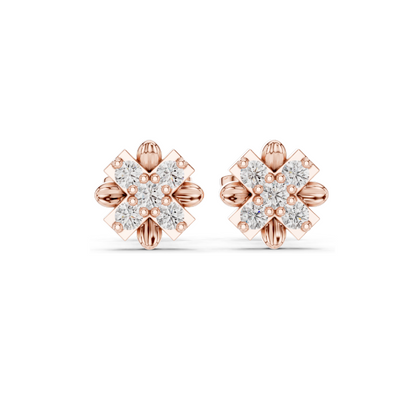 3.1g Lab Diamond Earrings – 0.31ct VVS-VS Clarity | 18KT, 14KT, 10KT Gold & 925 Silver | Moissanite & Rose, Yellow, White Gold Options | Sustainable & Elegant