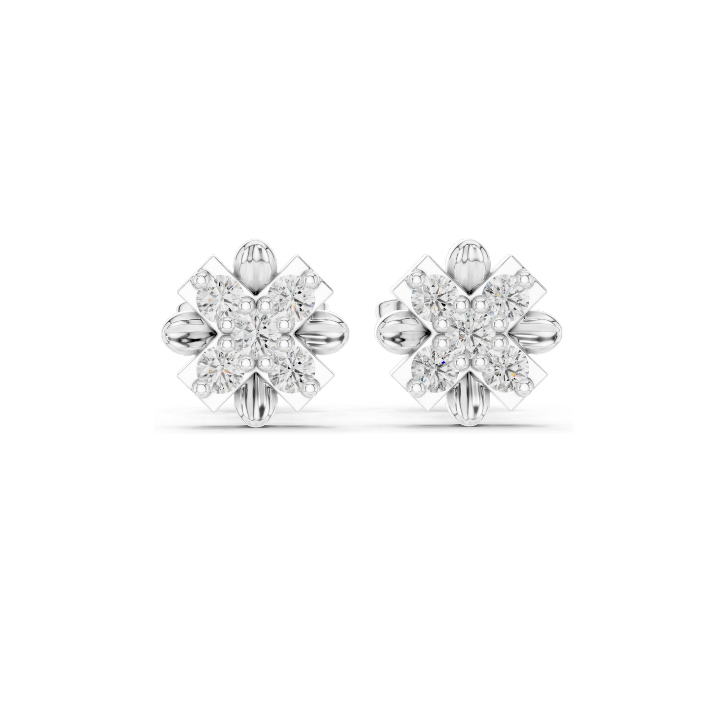 3.1g Lab Diamond Earrings – 0.31ct VVS-VS Clarity | 18KT, 14KT, 10KT Gold & 925 Silver | Moissanite & Rose, Yellow, White Gold Options | Sustainable & Elegant