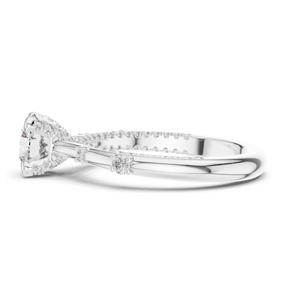 1.908 CT Lab Diamond Ring for Women | VVS-VS EF Clarity | 18KT, 14KT, 10KT Gold & 925 Silver | Rose, Yellow, White Gold & Moissanite Options
