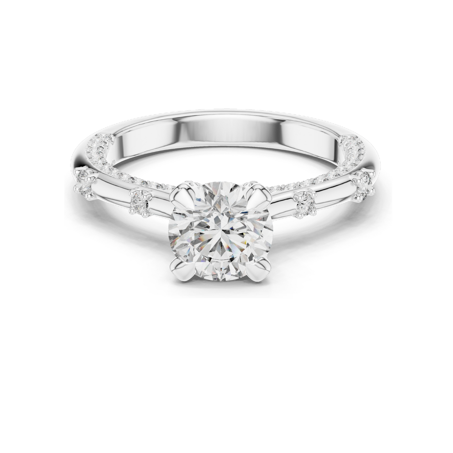 1.908 CT Lab Diamond Ring for Women | VVS-VS EF Clarity | 18KT, 14KT, 10KT Gold & 925 Silver | Rose, Yellow, White Gold & Moissanite Options