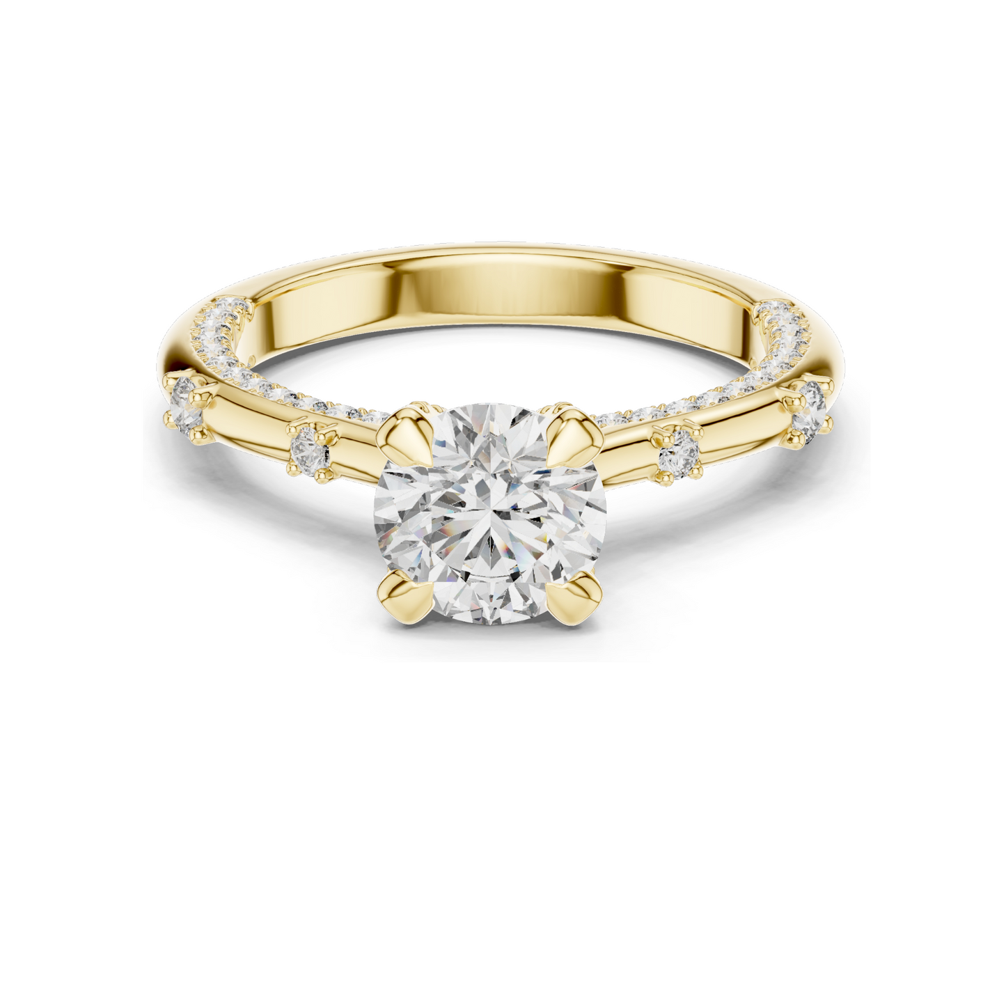 1.908 CT Lab Diamond Ring for Women | VVS-VS EF Clarity | 18KT, 14KT, 10KT Gold & 925 Silver | Rose, Yellow, White Gold & Moissanite Options