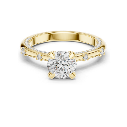 1.908 CT Lab Diamond Ring for Women | VVS-VS EF Clarity | 18KT, 14KT, 10KT Gold & 925 Silver | Rose, Yellow, White Gold & Moissanite Options