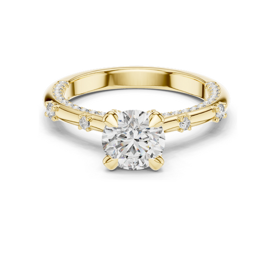 1.908 CT Lab Diamond Ring for Women | VVS-VS EF Clarity | 18KT, 14KT, 10KT Gold & 925 Silver | Rose, Yellow, White Gold & Moissanite Options