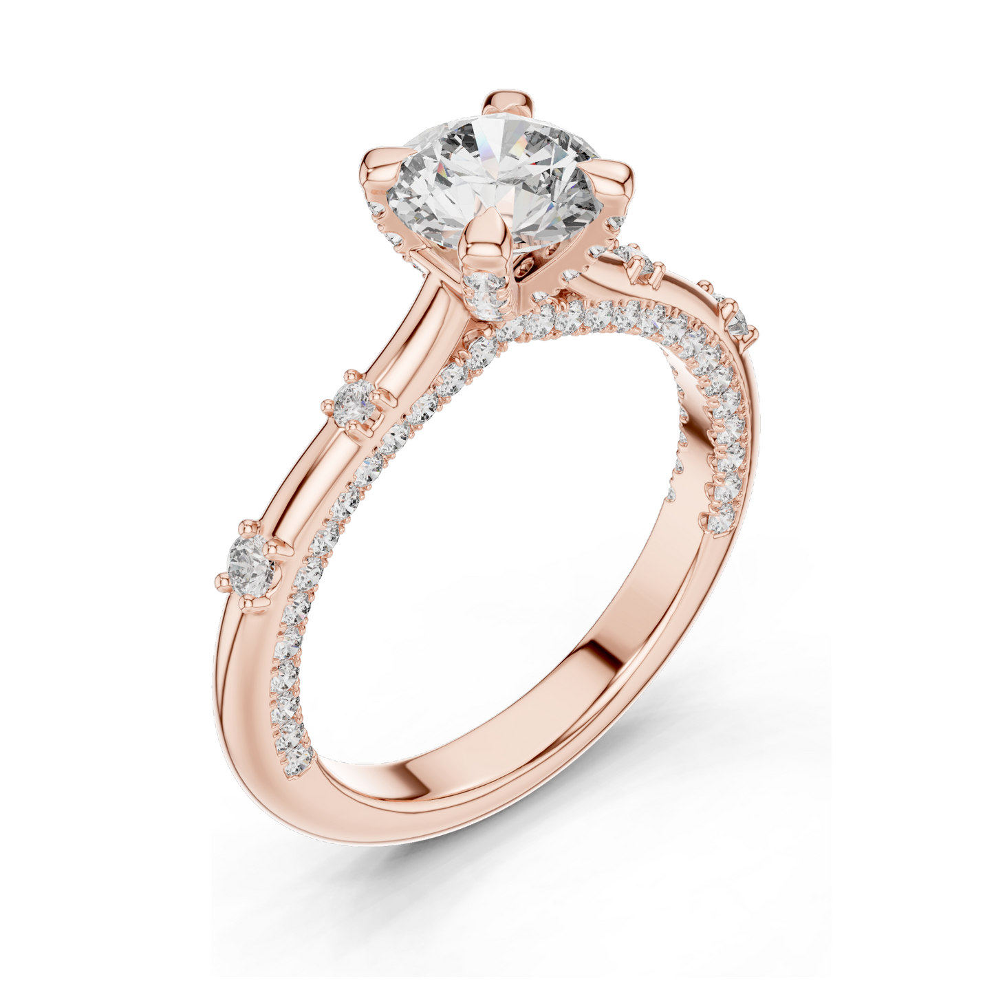 1.908 CT Lab Diamond Ring for Women | VVS-VS EF Clarity | 18KT, 14KT, 10KT Gold & 925 Silver | Rose, Yellow, White Gold & Moissanite Options