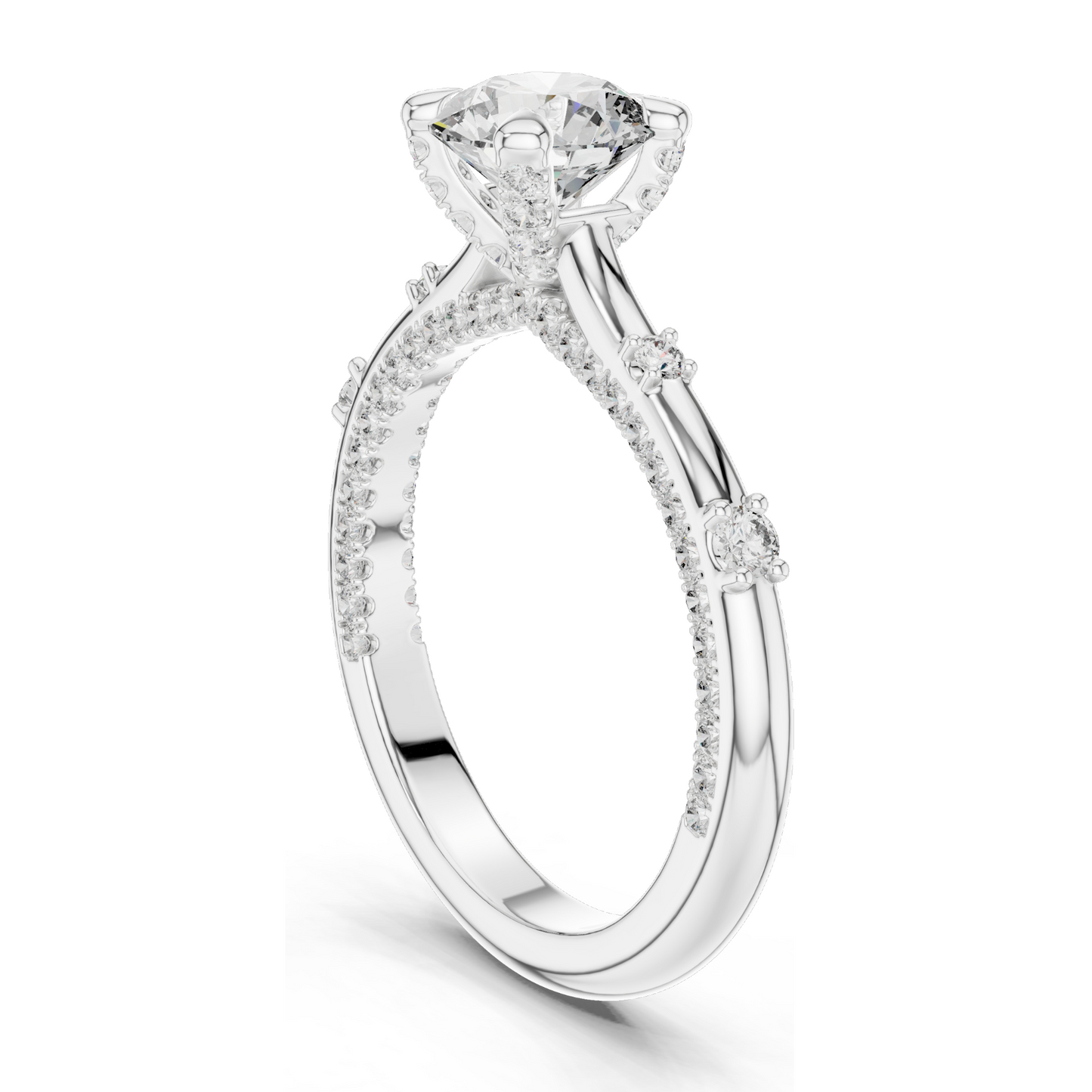 1.908 CT Lab Diamond Ring for Women | VVS-VS EF Clarity | 18KT, 14KT, 10KT Gold & 925 Silver | Rose, Yellow, White Gold & Moissanite Options