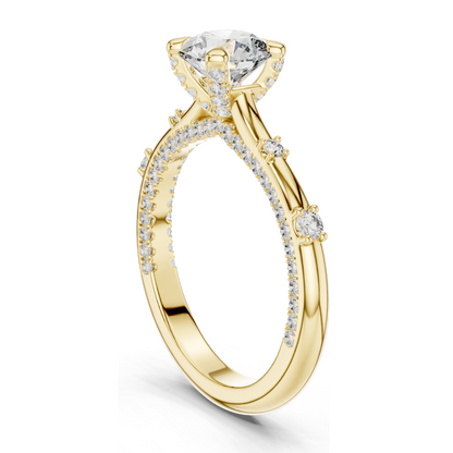 1.908 CT Lab Diamond Ring for Women | VVS-VS EF Clarity | 18KT, 14KT, 10KT Gold & 925 Silver | Rose, Yellow, White Gold & Moissanite Options