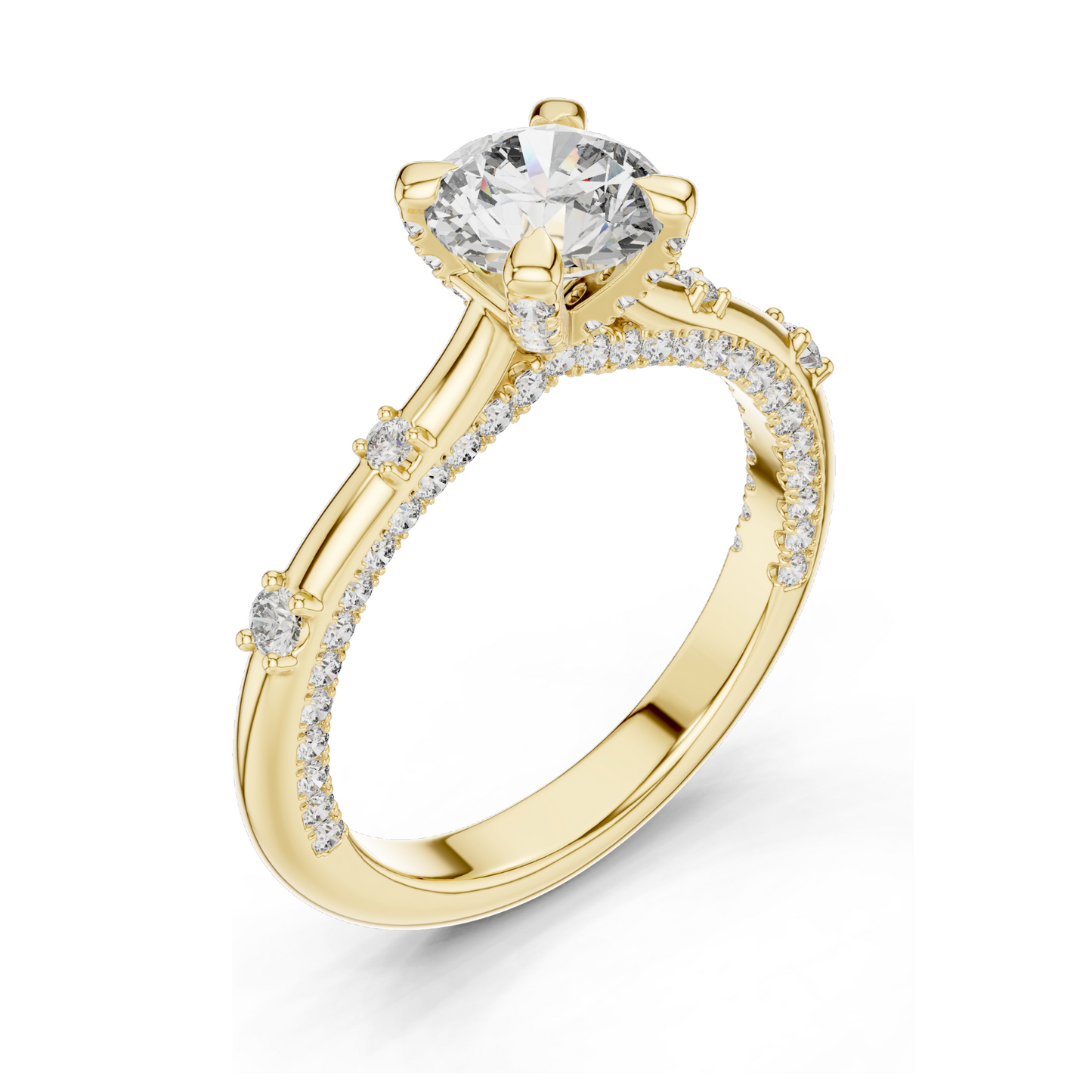 1.908 CT Lab Diamond Ring for Women | VVS-VS EF Clarity | 18KT, 14KT, 10KT Gold & 925 Silver | Rose, Yellow, White Gold & Moissanite Options