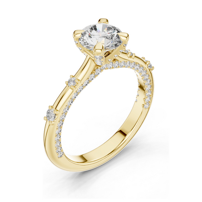 1.908 CT Lab Diamond Ring for Women | VVS-VS EF Clarity | 18KT, 14KT, 10KT Gold & 925 Silver | Rose, Yellow, White Gold & Moissanite Options